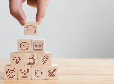 Building blocks that indicate school
